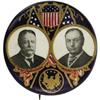 Image 1 : Jugate Taft & Sherman 1908 or 1912 Pinback 