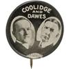 Image 1 : Coolidge & Dawes: A Fine 7/8" Jugate From 1924 