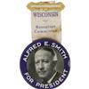 Image 1 : Al Smith: Large Wisconsin Button and Ribbon. 