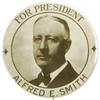 Image 1 : Al Smith Large Size "For President" Button 
