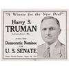 Image 1 : 1934 Harry Truman Senate Poster 