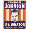 Image 1 : Lyndon Johnson for U.S. Senator 1941 Sign 