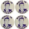 Image 1 : Large Lot of 1968 "Write In Reagan" Buttons 