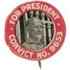 Image 1 : Eugene Debs: Scarcer Variant Of the Convict Pin 