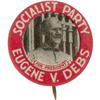 Image 1 : Eugene V Debs Rare Variety 1920 "Convict" Button 