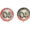 Image 1 : Pair of Jugate Sacco and Vanzetti 1" Pinbacks 
