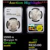Image 1 : ***Auction Highlight*** NGC 1880-s Morgan Dollar $1 Graded ms66 By NGC (fc)