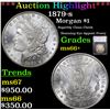 Image 1 : ***Auction Highlight*** 1879-s Morgan Dollar $1 Graded ms66+ By SEGS (fc)
