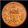 Image 2 : ***Auction Highlight*** 1870 Two Cent Piece 2c Graded ms64 rb By SEGS (fc)