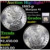 Image 1 : ***Auction Highlight*** 1885-p Morgan Dollar $1 Graded ms66+ By SEGS (fc)