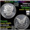 Image 1 : ***Auction Highlight*** 1880-p Morgan Dollar $1 Graded ms63+ dmpl By SEGS (fc)