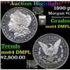 Image 1 : ***Auction Highlight*** 1890-p Morgan Dollar $1 Graded ms64 DMPL By SEGS (fc)
