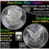 Image 1 : ***Auction Highlight*** 1892-cc /cc vam 4 Morgan Dollar $1 Graded ms63 DMPL By SEGS (fc)