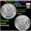 Image 1 : ***Auction Highlight*** 1882-p Morgan Dollar $1 Graded ms65 By SEGS (fc)