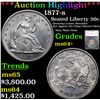 Image 1 : ***Auction Highlight*** 1877-s Seated Half Dollar 50c Graded ms64+ By SEGS (fc)
