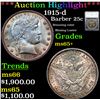 Image 1 : ***Auction Highlight*** 1915-d Barber Quarter 25c Graded ms65+ By SEGS (fc)
