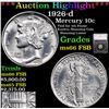 Image 1 : ***Auction Highlight*** 1926-d Mercury Dime 10c Graded ms66 FSB By SEGS (fc)