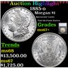 Image 1 : ***Auction Highlight*** 1885-o Morgan Dollar $1 Graded ms67+ By SEGS (fc)