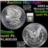 Image 1 : ***Auction Highlight*** 1881-s Morgan Dollar $1 Graded ms67 PL By SEGS (fc)