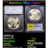 Image 1 : ***Auction Highlight*** 1923-p Peace Dollar $1 Graded ms66 By SEGS (fc)
