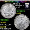 Image 1 : ***Auction Highlight*** 1886-o Morgan Dollar $1 Graded Select Unc By USCG (fc)
