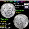 Image 1 : ***Auction Highlight*** 1897-o Morgan Dollar $1 Graded Select Unc By USCG (fc)