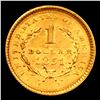 Image 3 : ***Auction Highlight*** 1851 Ty 1 Gold Dollar $1 Graded Select Unc By USCG (fc)