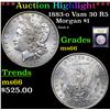 Image 1 : ***Auction Highlight*** 1883-o Vam 30 R5 Morgan Dollar $1 Graded GEM+ Unc By USCG (fc)