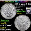 Image 1 : ***Auction Highlight*** 1895-o Vam 5 R5 Morgan Dollar $1 Graded Choice AU/BU Slider+ By USCG (fc)