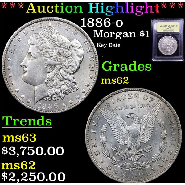 ***Auction Highlight*** 1886-o Morgan Dollar $1 Graded Select Unc By USCG (fc)