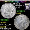 Image 1 : ***Auction Highlight*** 1886-o Morgan Dollar $1 Graded Select Unc By USCG (fc)