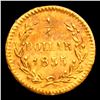 Image 3 : ***Auction Highlight*** 1855 BG-1302 R3 TOP POP! California fractional gold 25c Grades Select Unc (f
