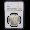 Image 2 : NGC 1878-s Morgan Dollar $1 Graded ms63 By NGC