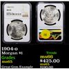 Image 1 : NGC 1904-o Morgan Dollar $1 Graded ms65 By NGC