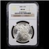 Image 2 : NGC 1880-s Morgan Dollar $1 Graded ms64 By NGC