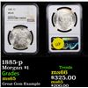 Image 1 : NGC 1885-p Morgan Dollar $1 Graded ms65 By NGC