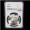 Image 2 : NGC 1923-p Peace Dollar $1 Graded ms65 By NGC