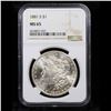 Image 2 : NGC 1881-s Morgan Dollar $1 Graded ms65 By NGC