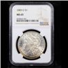 Image 2 : NGC 1885-o Morgan Dollar $1 Graded ms65 By NGC