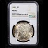 Image 2 : NGC 1887-p Morgan Dollar $1 Graded ms65 By NGC