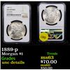 Image 1 : NGC 1889-p Morgan Dollar $1 Graded unc details By NGC