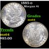 Image 1 : 1885-o Morgan Dollar $1 Grades Choice Unc