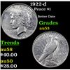 Image 1 : 1922-d Peace Dollar $1 Grades Select AU