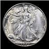 Image 2 : 1947-d Walking Liberty Half Dollar 50c Grades Choice Unc