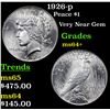 Image 1 : 1926-p Peace Dollar $1 Grades Choice+ Unc