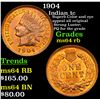 Image 1 : 1904 Indian Cent 1c Grades Choice Unc RB