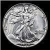 Image 2 : 1940-p Walking Liberty Half Dollar 50c Grades Choice Unc