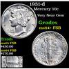 Image 1 : 1931-d Mercury Dime 10c Grades Choice Unc+ FSB