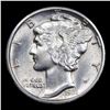 Image 2 : 1931-d Mercury Dime 10c Grades Choice Unc+ FSB