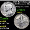 Image 1 : 1936 Lynchburg Old Commem Half Dollar 50c Grades Choice+ Unc